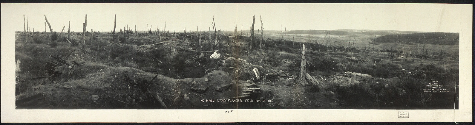 No Man's Land Flanders Field France 1919.